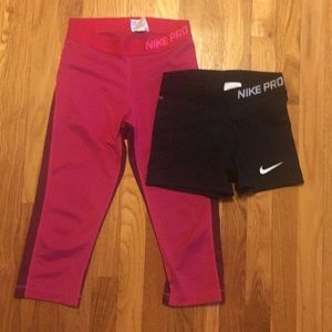 Nike Pro workout clothes bundle